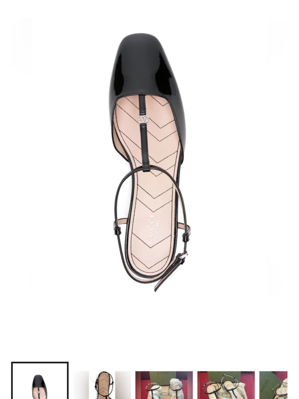 Gucci Petite GG Leather Slingback Pumps - Picture 2 of 13